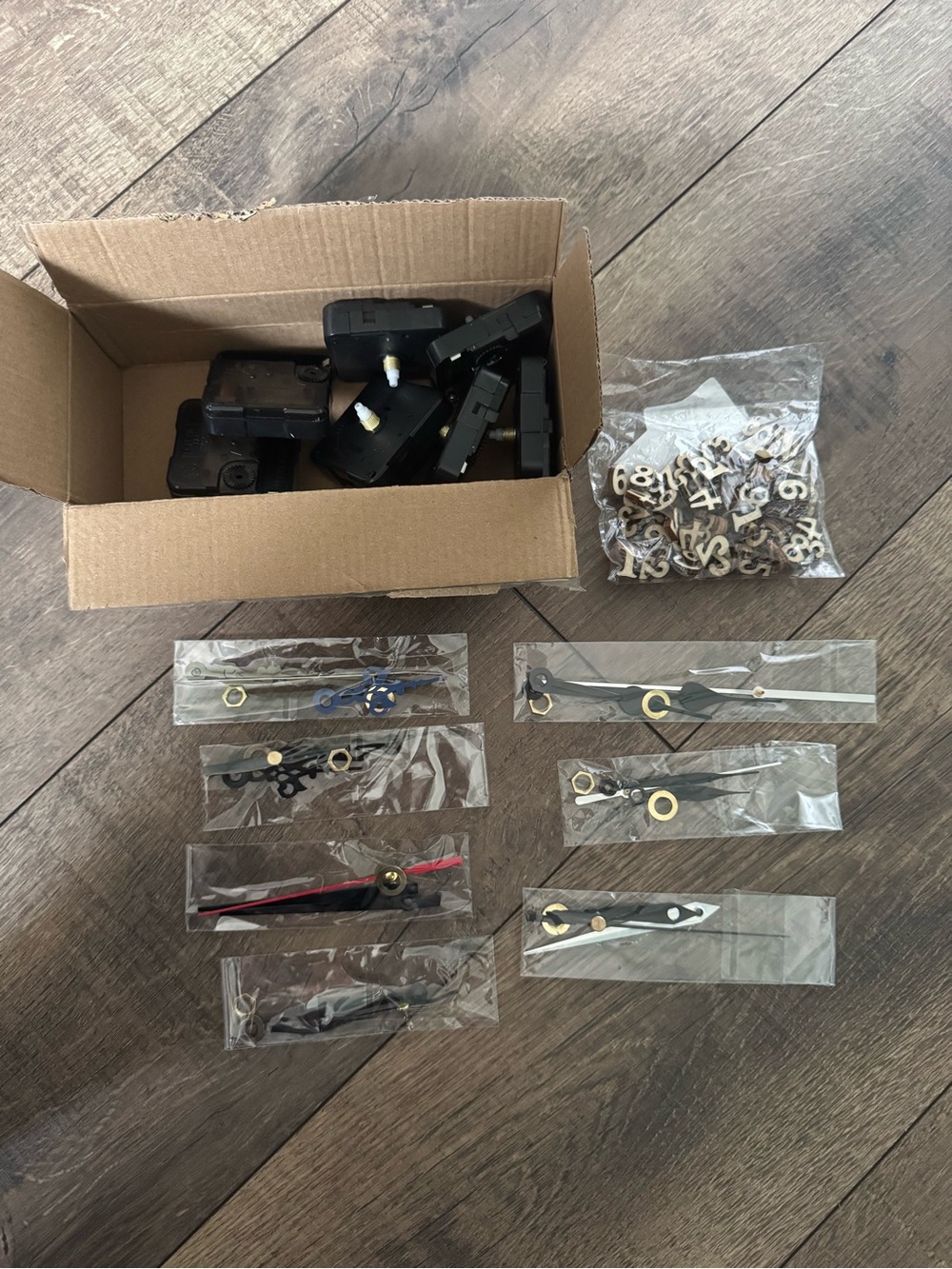 New In Box Tibapla 7 Sets Wall Clock Mechanism Kit for DIY projects or repairs